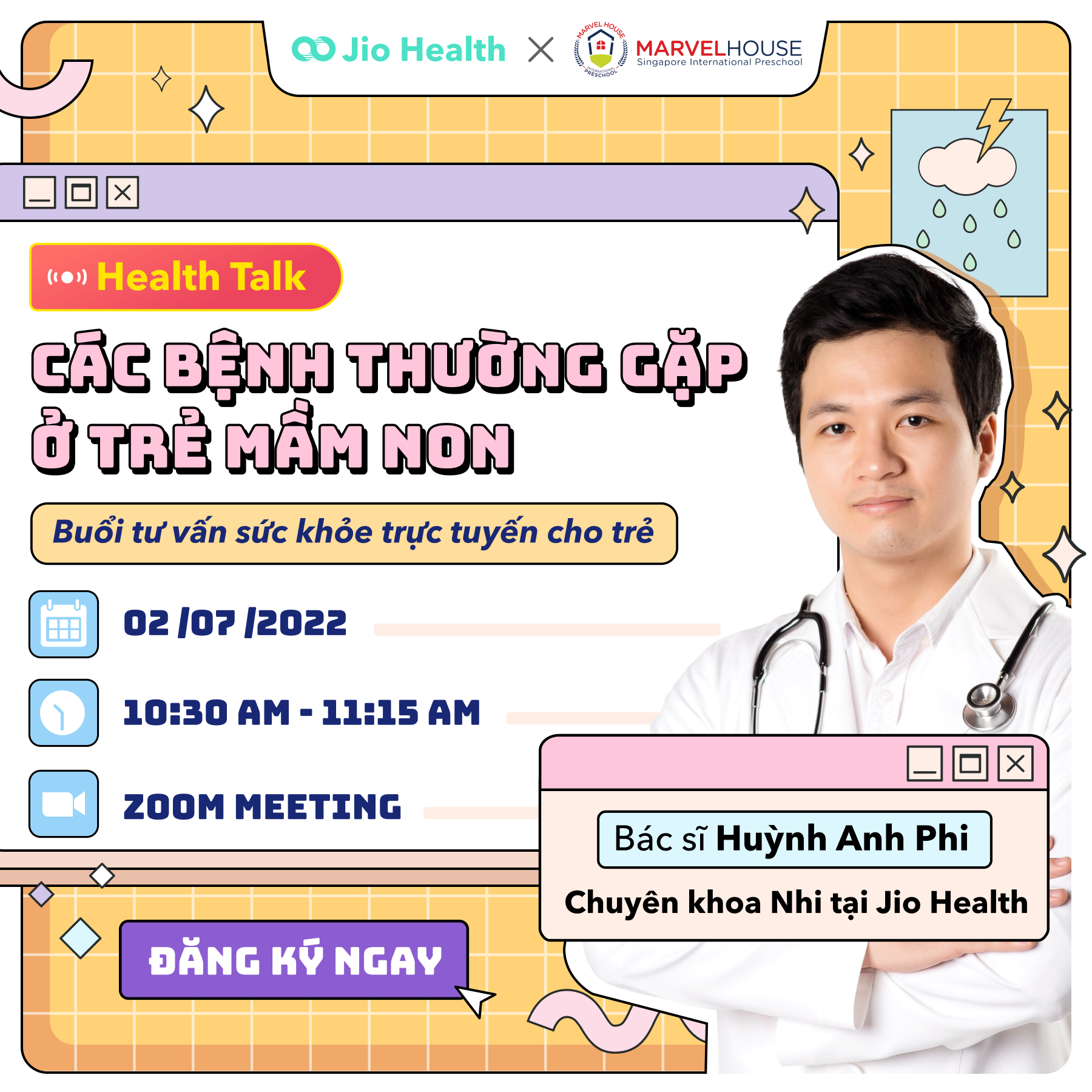 Rich results on Google's SERP when searching for "Healthtalk" "Zoom" "Health" "bệnh" "tre benh khi di hoc"